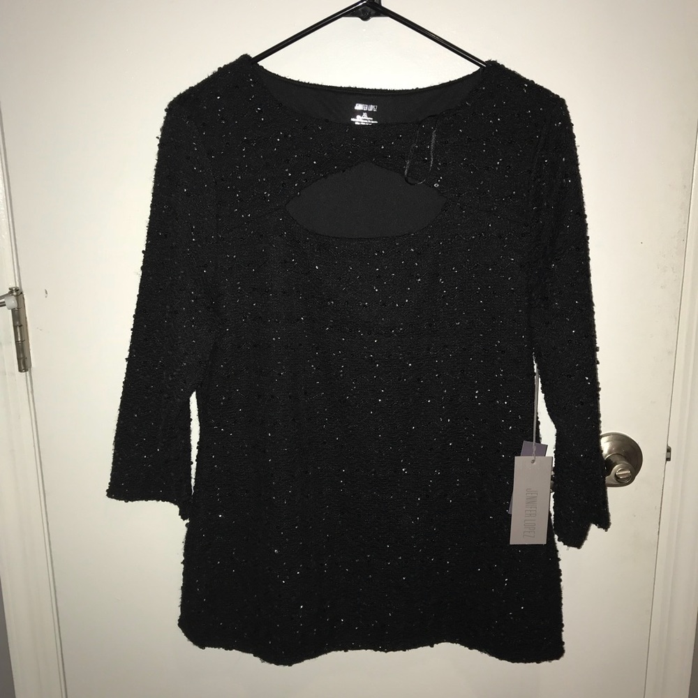 J-Lo Black Long Sleeve Shirt
